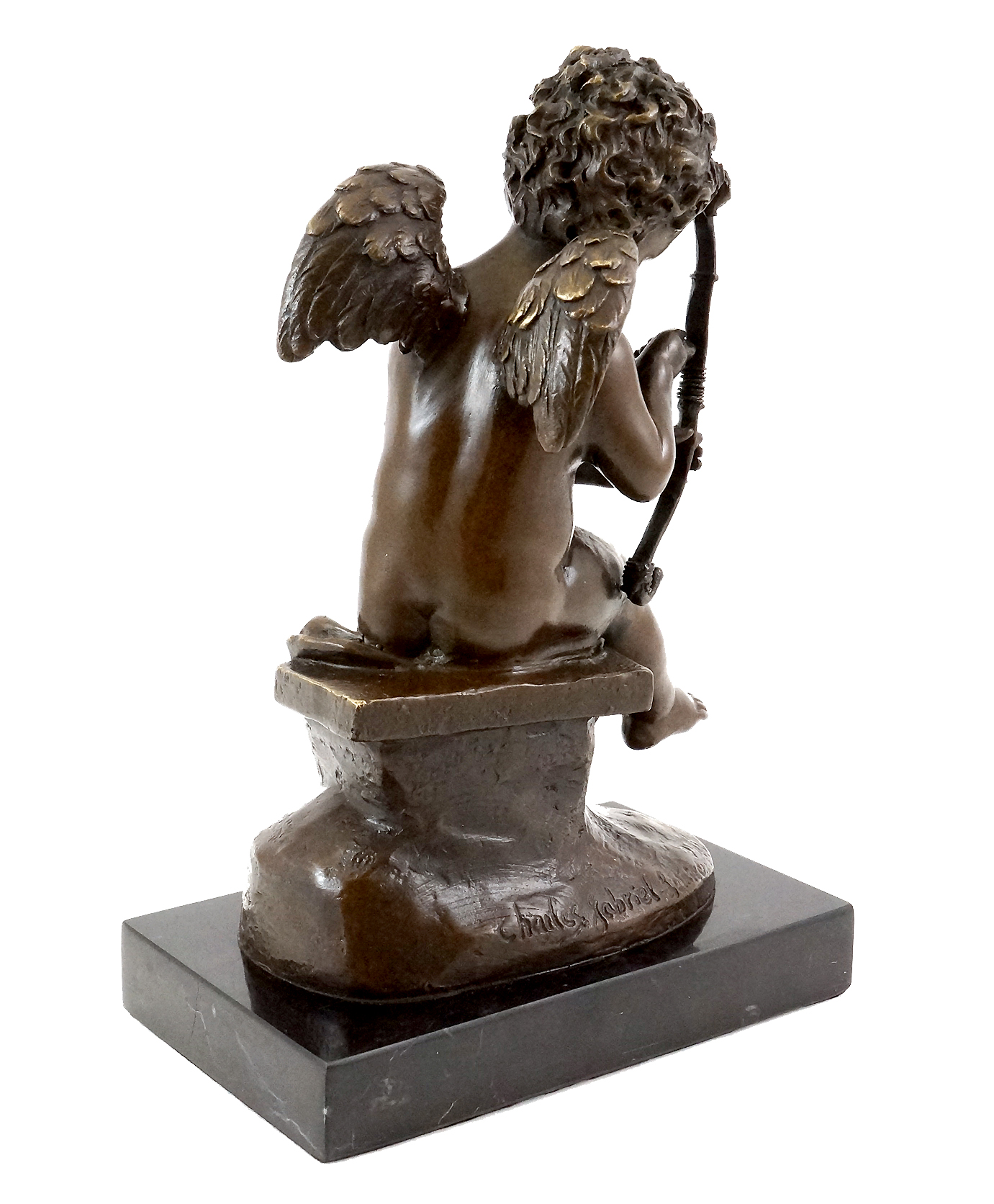 Bronzefigur Amor / Gott der Liebe sign. Charles Louchet