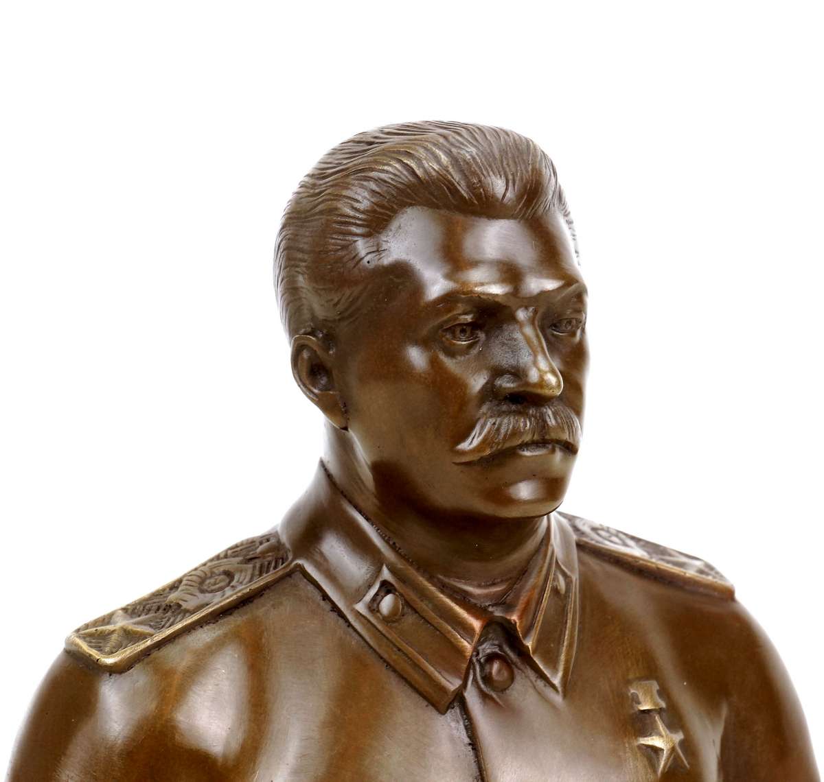 Josef Stalin Büste (1953) - signiert - Bronze Büste - Militaria kaufen