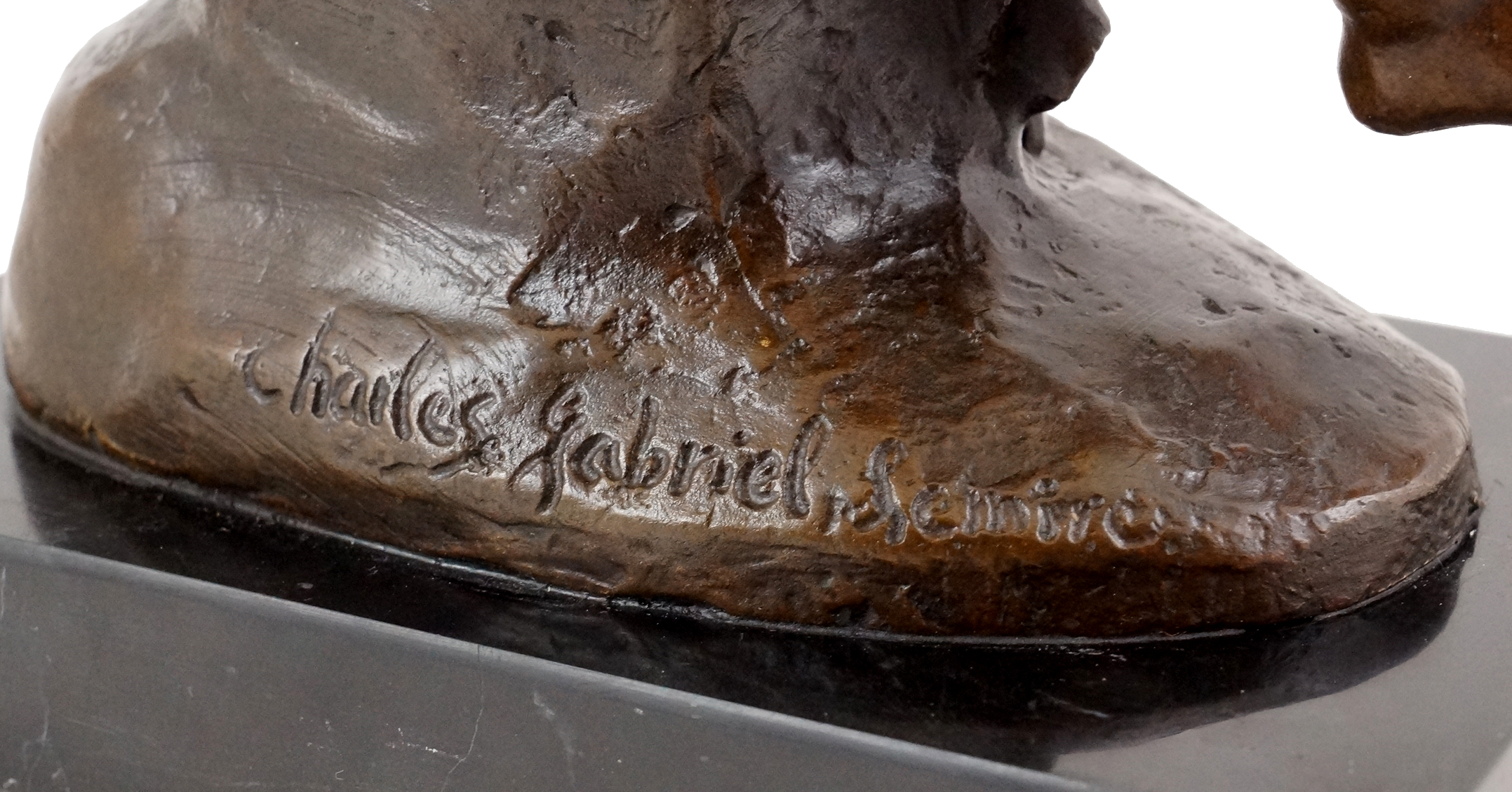 Bronzefigur Amor / Gott der Liebe sign. Charles Louchet