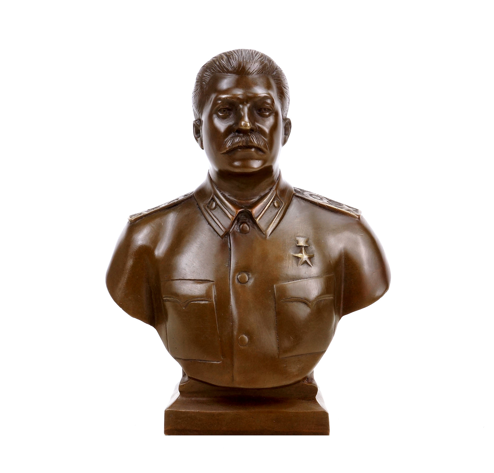 Josef Stalin Büste (1953) - signiert - Bronze Büste - Militaria kaufen