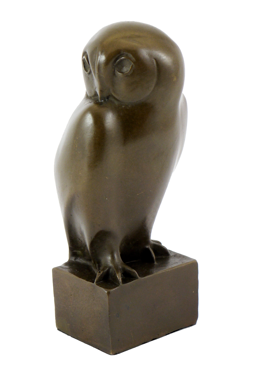 20121B Figur Skulptur Francois Pompon *Eule groß* Owl grand duc 1,8 kg