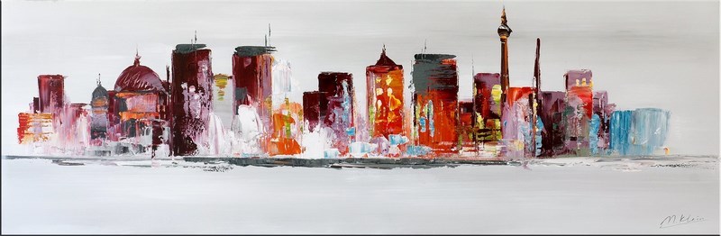 Modern Art 11 Berlin Skyline Acryl Auf Leinwand 11 Martin Klein Induviduelle Lifestyle Gemalde Einschlagiger Metropolen Im Online Shop Von Kunst Ambiente