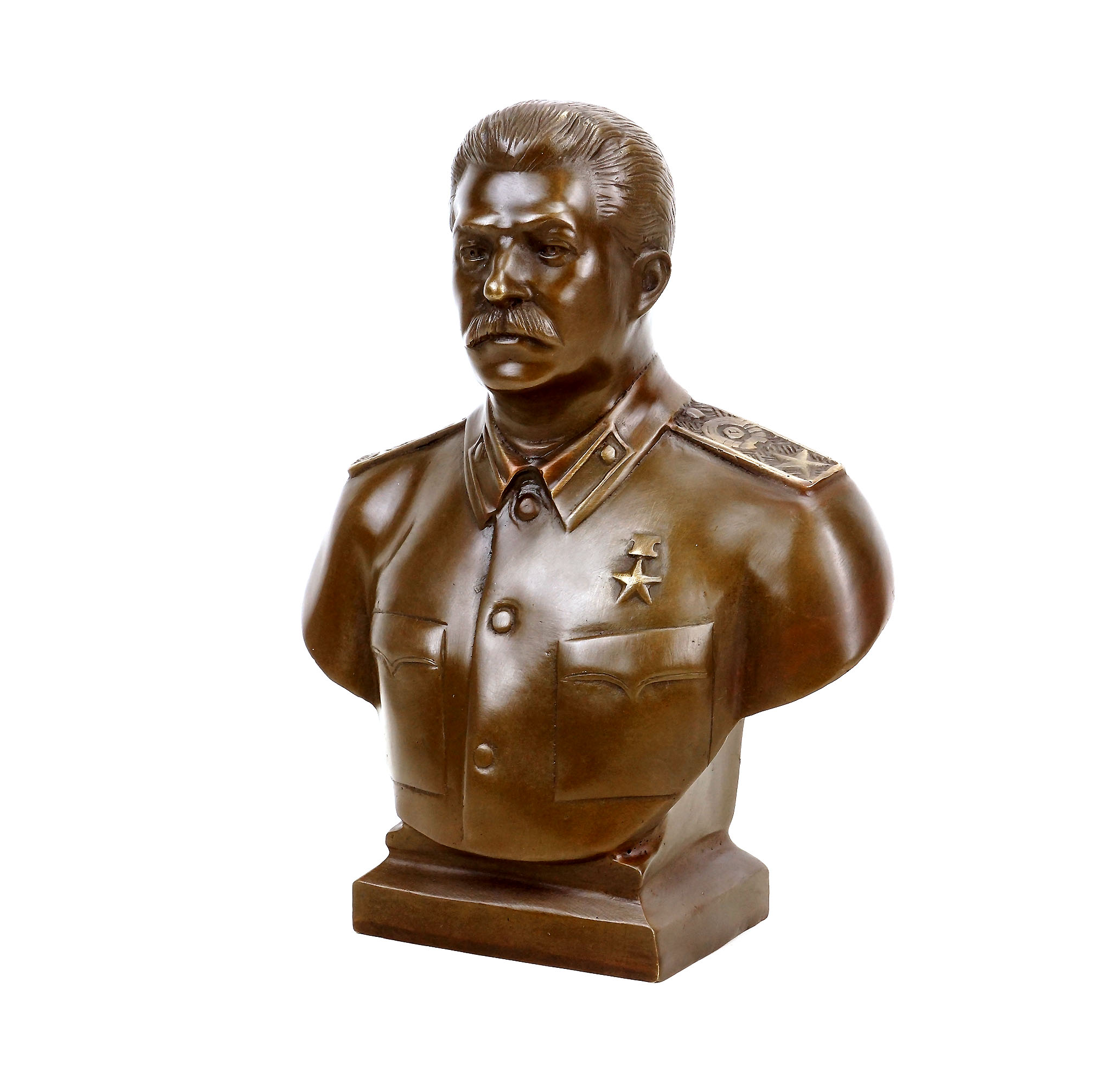 Josef Stalin Büste (1953) - signiert - Bronze Büste - Militaria kaufen